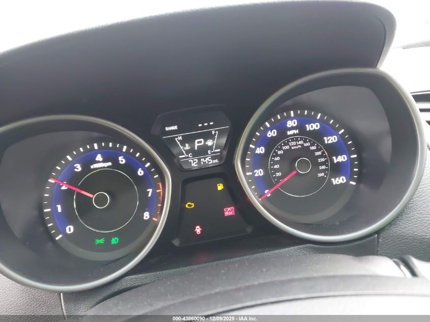 2016 Hyundai Elantra Value Edition VIN: 5NPDH4AE3GH767625 Lot: 43860090