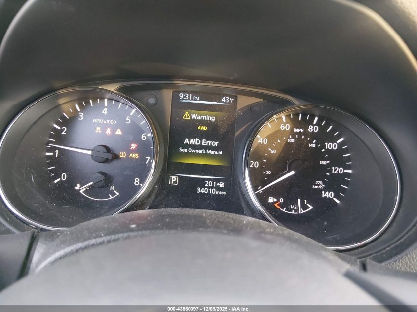 2017 Nissan Rogue Sv VIN: JN8AT2MV0HW020243 Lot: 43860097