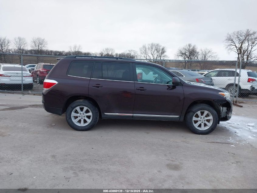 2012 Toyota Highlander Se V6 VIN: 5TDBK3EHXCS164148 Lot: 43860139
