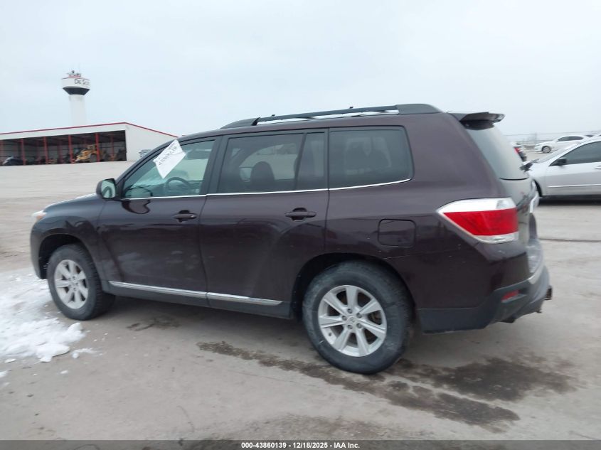2012 Toyota Highlander Se V6 VIN: 5TDBK3EHXCS164148 Lot: 43860139