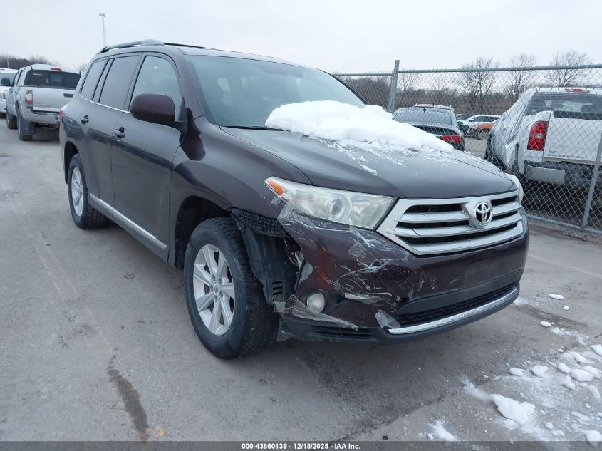 2012 Toyota Highlander Se V6 VIN: 5TDBK3EHXCS164148 Lot: 43860139