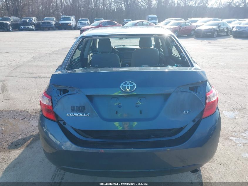 2019 Toyota Corolla Le VIN: 2T1BURHE8KC126598 Lot: 43860244