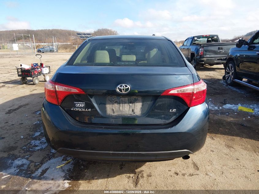 2017 Toyota Corolla Le VIN: 2T1BURHE8HC956412 Lot: 43860402