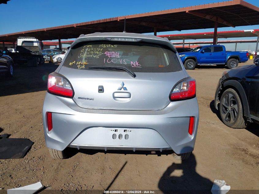 2024 Mitsubishi Mirage Es/Le VIN: ML32AUHJ9RH018895 Lot: 43860414