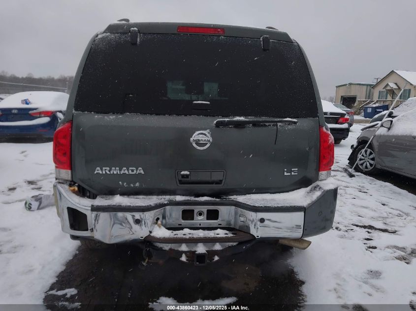 2005 Nissan Armada Le VIN: 5N1AA08B45N726585 Lot: 43860423