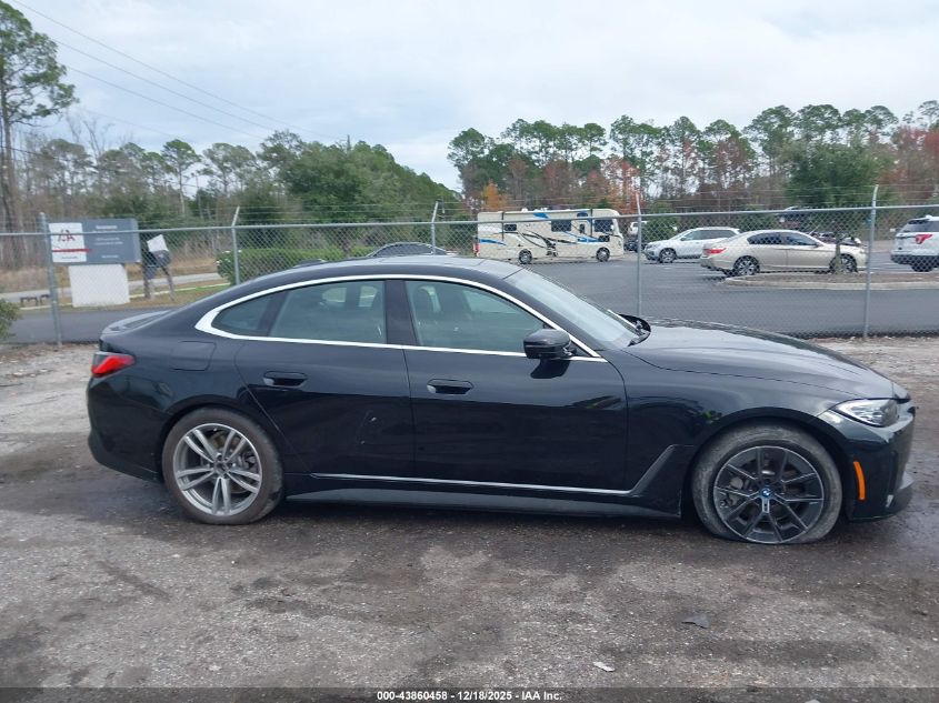 2023 BMW I4 Edrive35 VIN: WBY43AW00PFP48937 Lot: 43860458