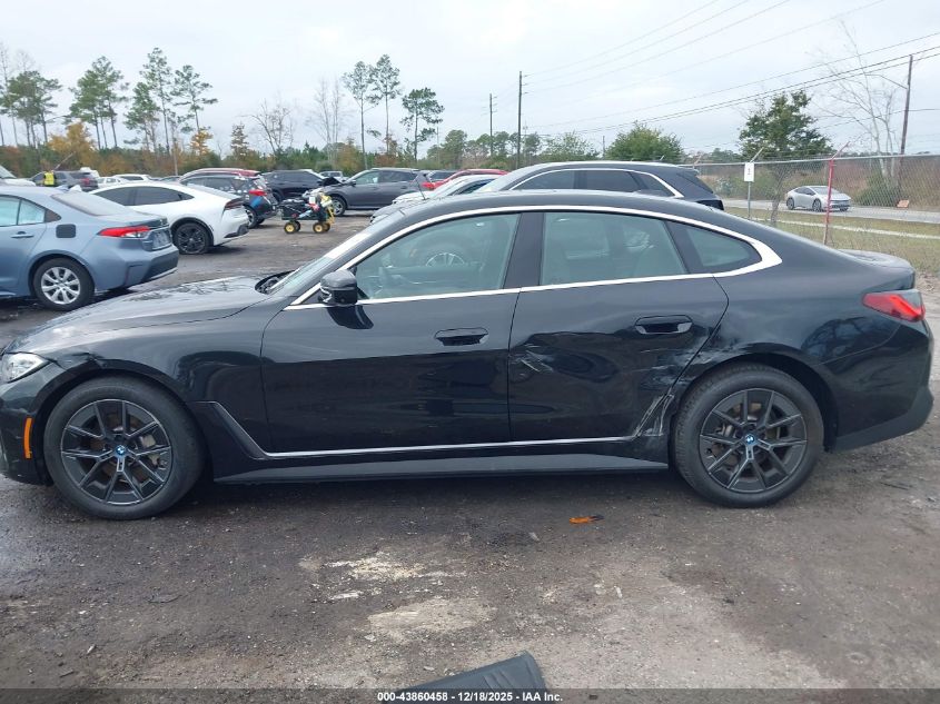 2023 BMW I4 Edrive35 VIN: WBY43AW00PFP48937 Lot: 43860458