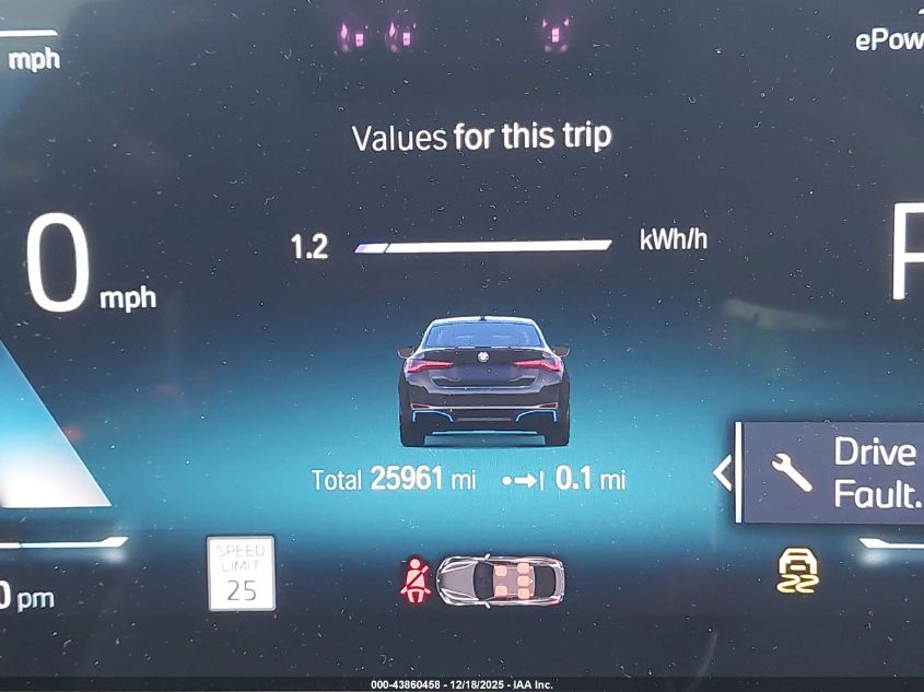 2023 BMW I4 Edrive35 VIN: WBY43AW00PFP48937 Lot: 43860458