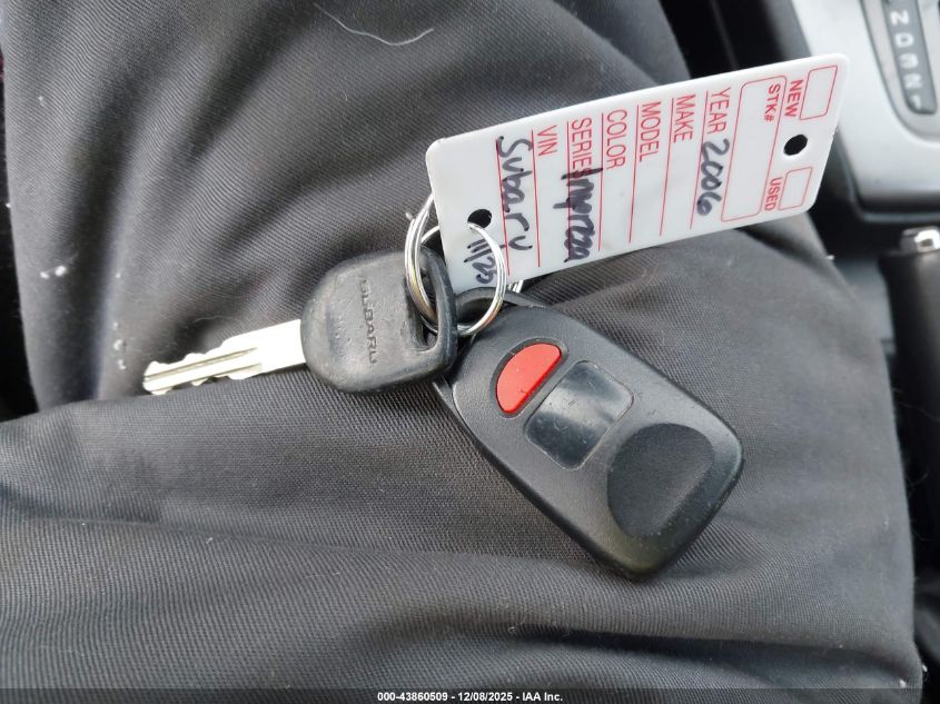 2006 Subaru Impreza 2.5I VIN: JF1GD67686H513562 Lot: 43860509