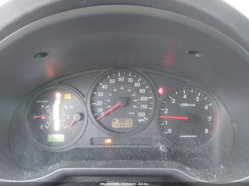 2006 Subaru Impreza 2.5I VIN: JF1GD67686H513562 Lot: 43860509