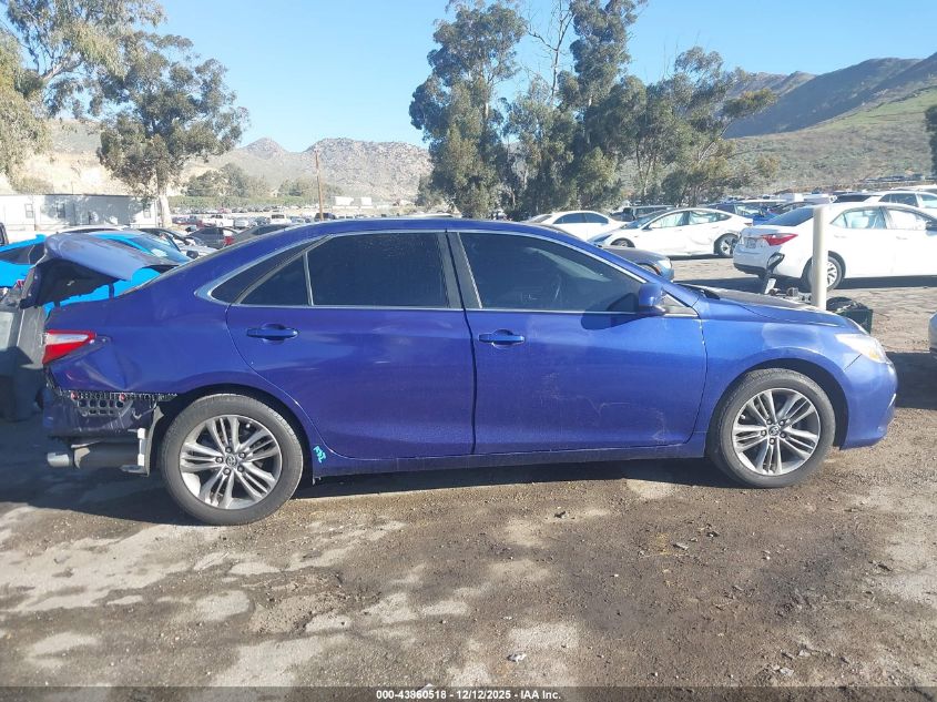 2016 Toyota Camry Se VIN: 4T1BF1FK9GU576500 Lot: 43860518