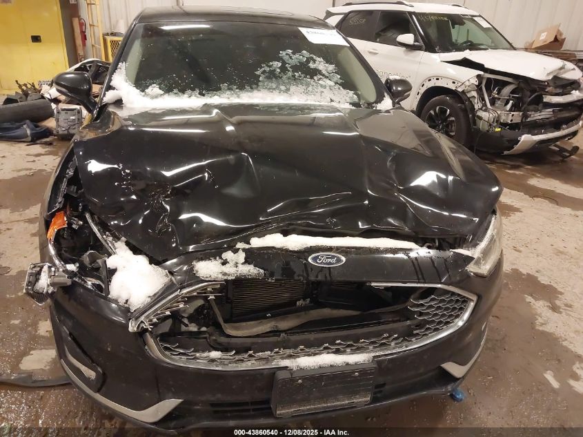 2019 Ford Fusion Hybrid Titanium VIN: 3FA6P0RU1KR223717 Lot: 43860540