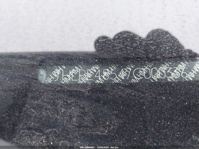 2007 Honda Cr-V Ex VIN: JHLRE48547C000336 Lot: 43860597