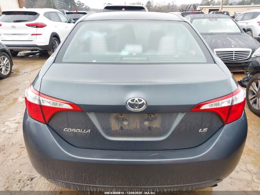 2014 Toyota Corolla Le VIN: 5YFBURHE4EP076707 Lot: 43860610