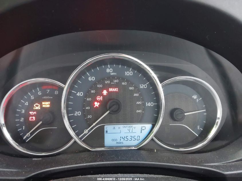 2014 Toyota Corolla Le VIN: 5YFBURHE4EP076707 Lot: 43860610