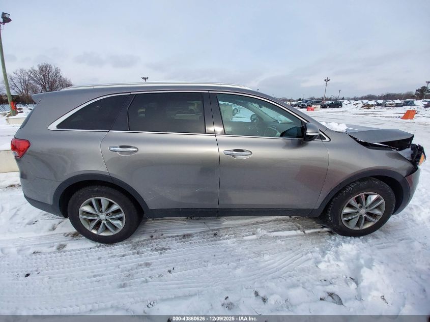2017 Kia Sorento 2.4L Lx VIN: 5XYPG4A30HG237989 Lot: 43860626