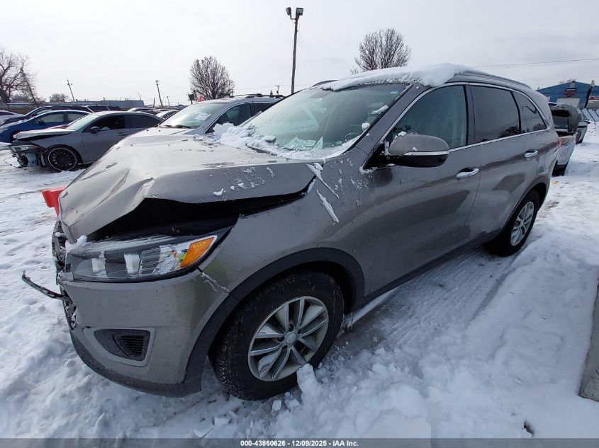 2017 Kia Sorento 2.4L Lx VIN: 5XYPG4A30HG237989 Lot: 43860626