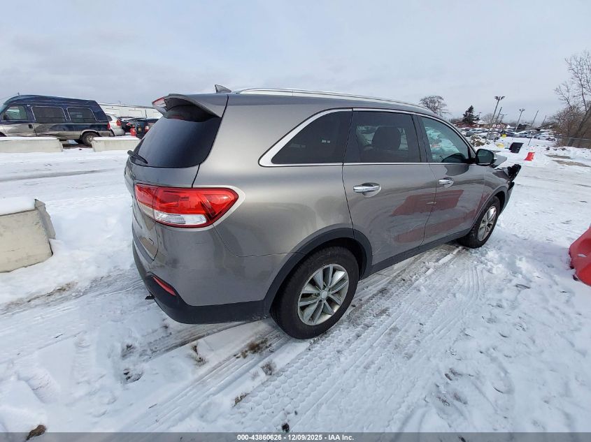 2017 Kia Sorento 2.4L Lx VIN: 5XYPG4A30HG237989 Lot: 43860626