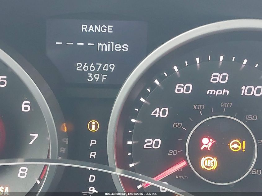 2009 Acura Tl 3.7 VIN: 19UUA96569A002771 Lot: 43860693