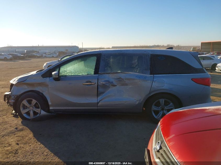 2019 Honda Odyssey Ex-L VIN: 5FNRL6H77KB019975 Lot: 43860697