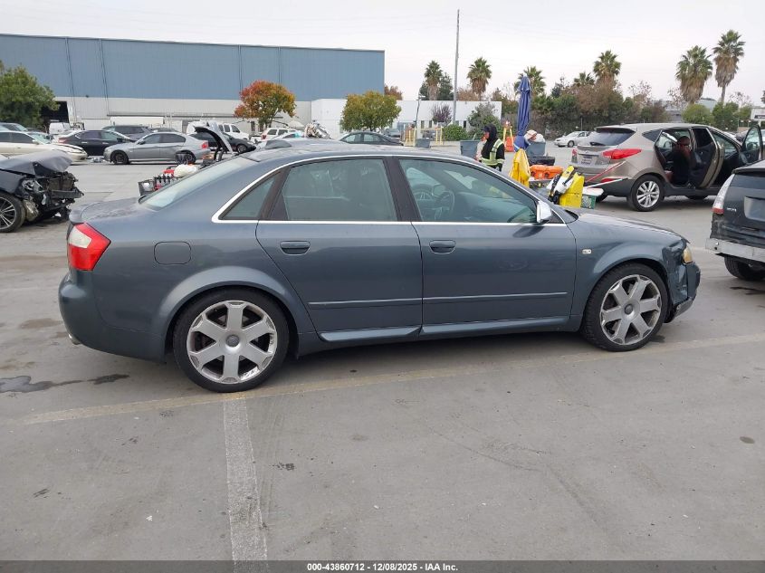 2004 Audi S4 4.2 VIN: WAUPL58E64A265912 Lot: 43860712