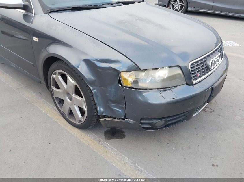 2004 Audi S4 4.2 VIN: WAUPL58E64A265912 Lot: 43860712