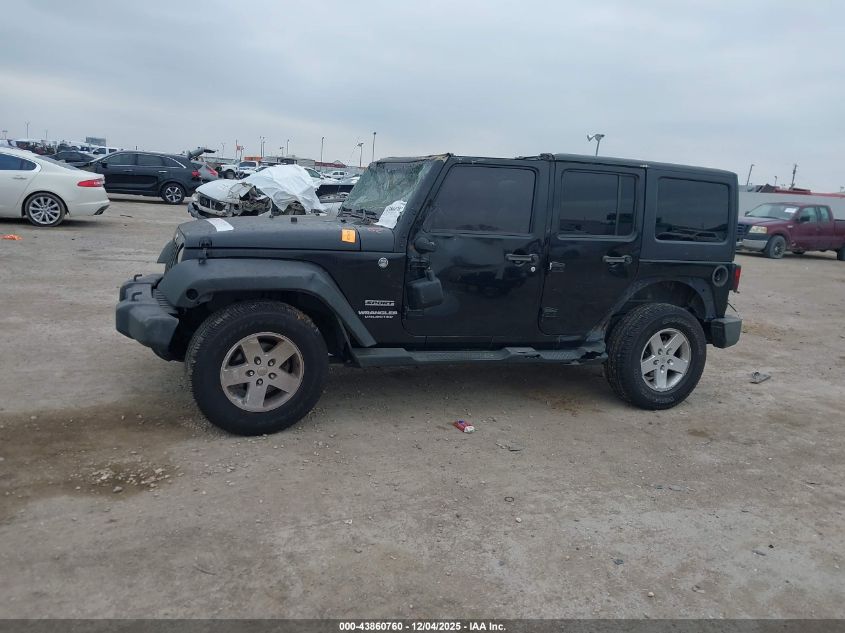 2012 Jeep Wrangler Unlimited Sport VIN: 1C4HJWDG0CL202317 Lot: 43860760