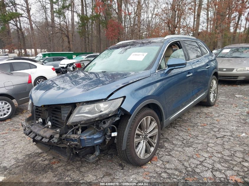 2018 Lincoln Mkx Reserve VIN: 2LMPJ6LR9JBL39607 Lot: 43860778
