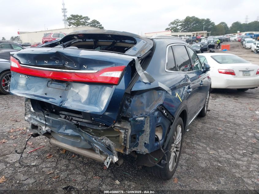2018 Lincoln Mkx Reserve VIN: 2LMPJ6LR9JBL39607 Lot: 43860778