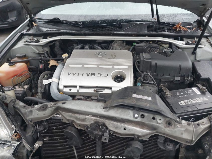 2004 Lexus Es 330 VIN: JTHBA30G845032867 Lot: 43860786