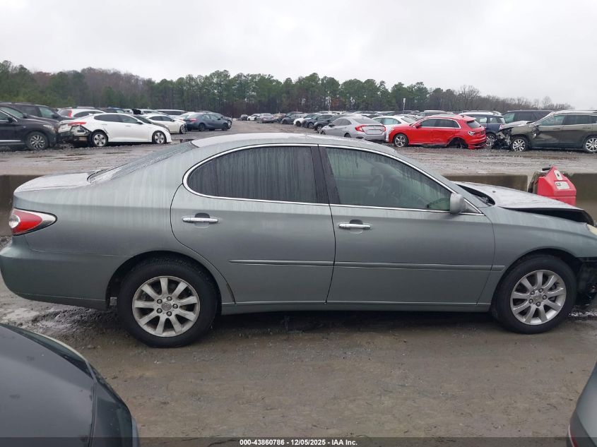 2004 Lexus Es 330 VIN: JTHBA30G845032867 Lot: 43860786