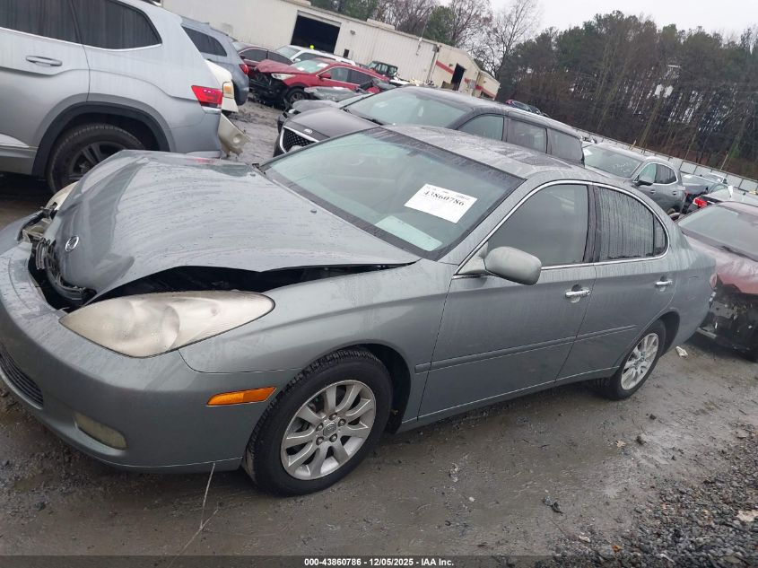2004 Lexus Es 330 VIN: JTHBA30G845032867 Lot: 43860786