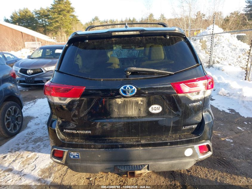 2018 Toyota Highlander Hybrid Limited Platinum VIN: 5TDDGRFH0JS045971 Lot: 43860792