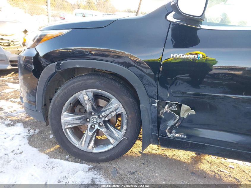 2018 Toyota Highlander Hybrid Limited Platinum VIN: 5TDDGRFH0JS045971 Lot: 43860792