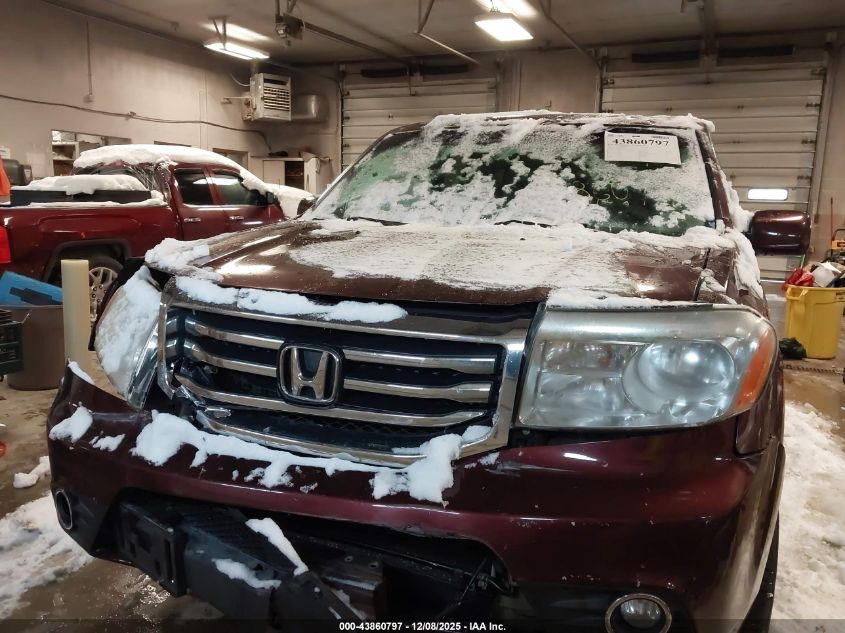 2012 Honda Pilot Ex-L VIN: 5FNYF4H55CB052254 Lot: 43860797