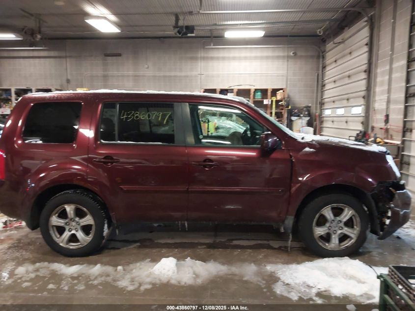 2012 Honda Pilot Ex-L VIN: 5FNYF4H55CB052254 Lot: 43860797