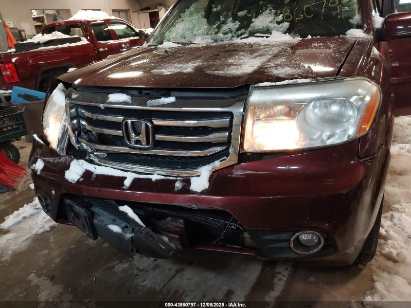 2012 Honda Pilot Ex-L VIN: 5FNYF4H55CB052254 Lot: 43860797