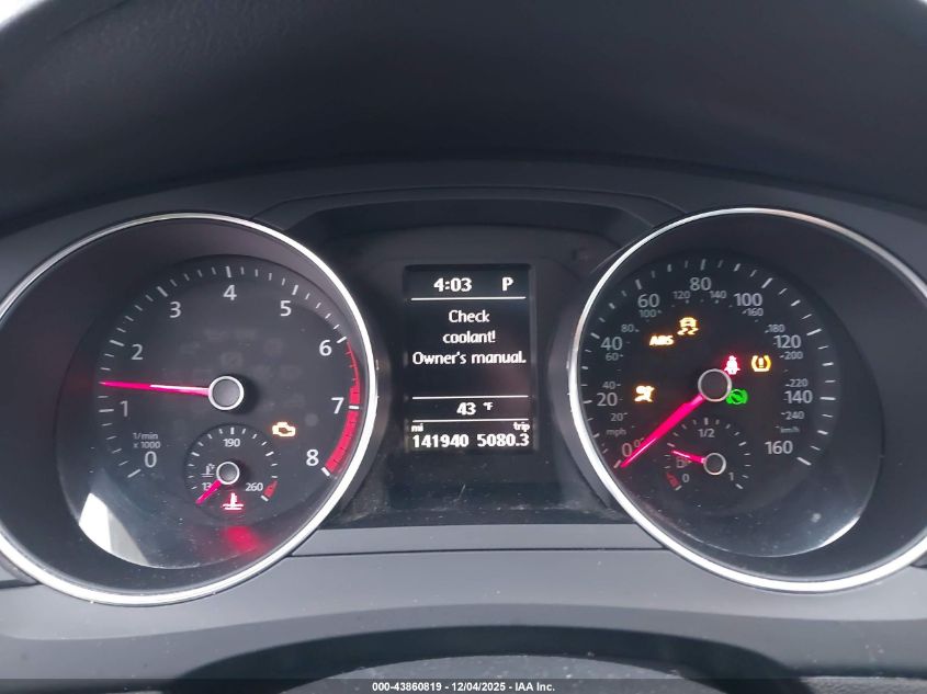 2017 Volkswagen Jetta 1.4T Se VIN: 3VWDB7AJ1HM309428 Lot: 43860819