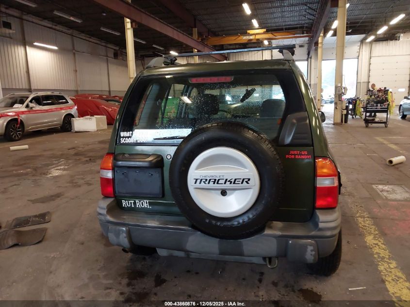 2000 Chevrolet Tracker Hard Top VIN: 2CNBJ13C5Y6907097 Lot: 43860876