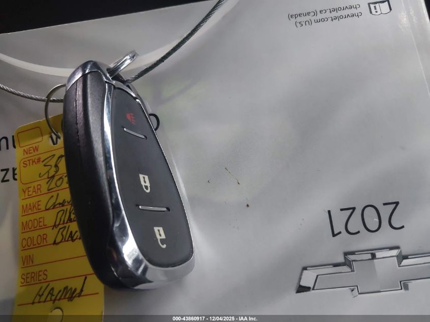 2021 Chevrolet Blazer Fwd 2Lt VIN: 3GNKBCRS5MS576259 Lot: 43860917