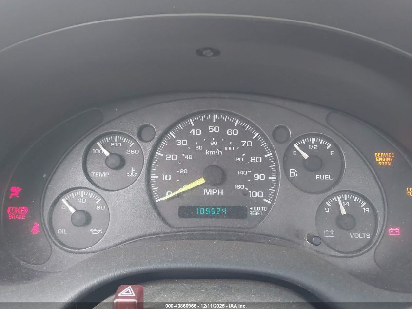 2000 Chevrolet S-10 VIN: 1GCCS145XYK274972 Lot: 43860966