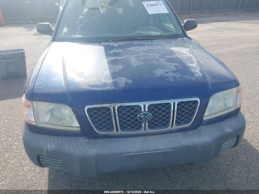 2001 Subaru Forester L VIN: JF1SF635X1G724598 Lot: 43860970