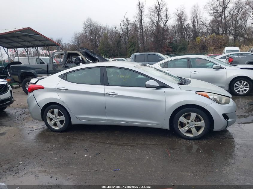 2013 Hyundai Elantra Gls VIN: KMHDH4AE0DU846392 Lot: 43861083