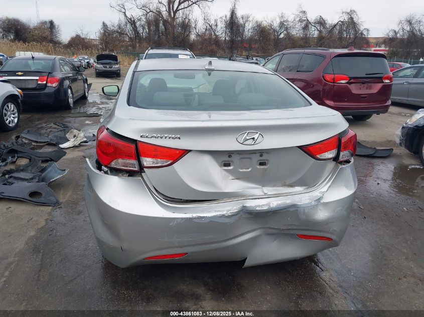2013 Hyundai Elantra Gls VIN: KMHDH4AE0DU846392 Lot: 43861083