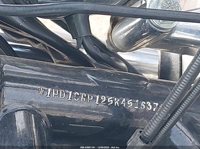 2005 Harley-Davidson Xl1200 C VIN: 1HD1CGP125K451637 Lot: 43861161