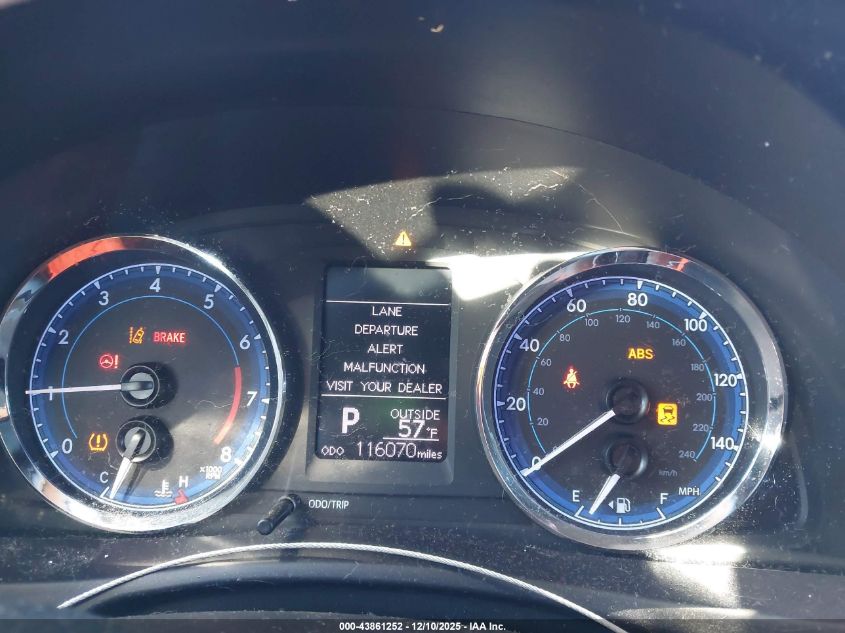 2017 Toyota Corolla Le VIN: 5YFBURHE8HP647071 Lot: 43861252