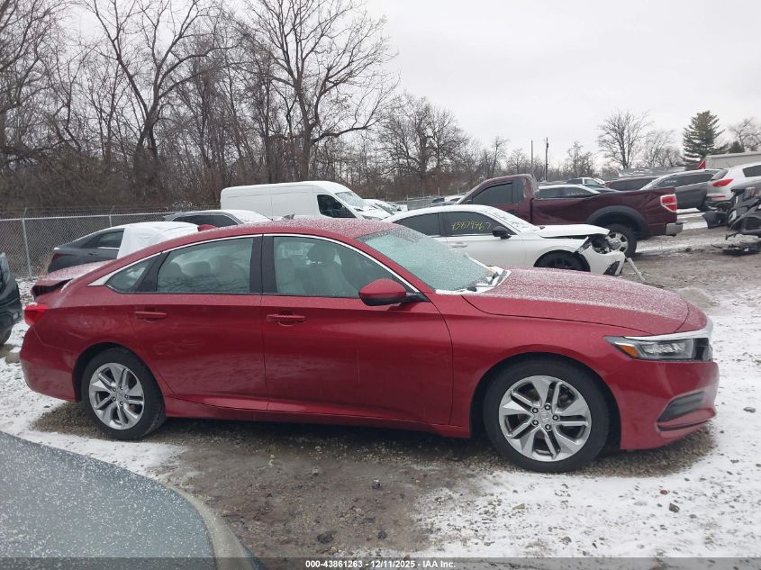 2018 Honda Accord Lx VIN: 1HGCV1F19JA084482 Lot: 43861263