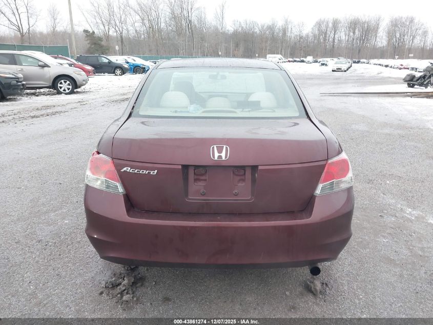 2009 Honda Accord 2.4 Lx VIN: 1HGCP263X9A030203 Lot: 43861274