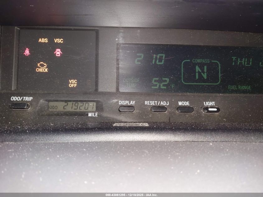 2001 Toyota Avalon Xls VIN: 4T1BF28B41U120995 Lot: 43861295