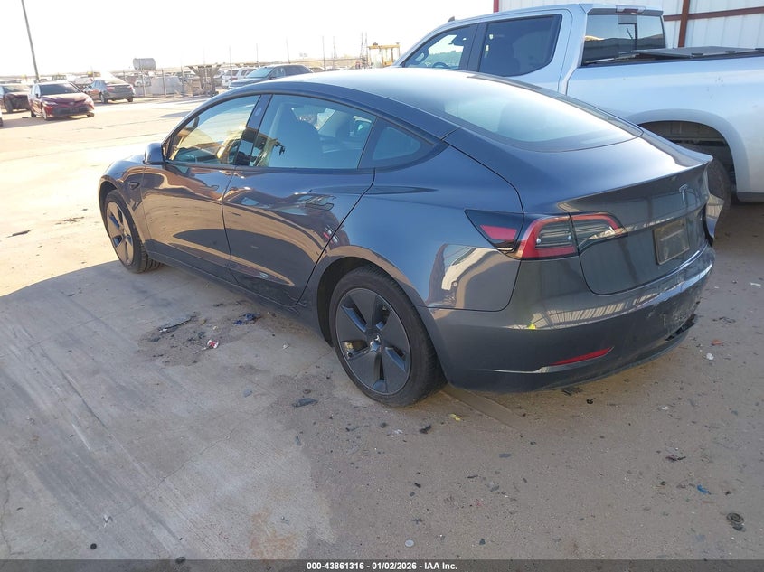 Vin: 5yj3e1eaxpf664386, lot: 44356835, tesla model 3 rear-wheel drive 20233